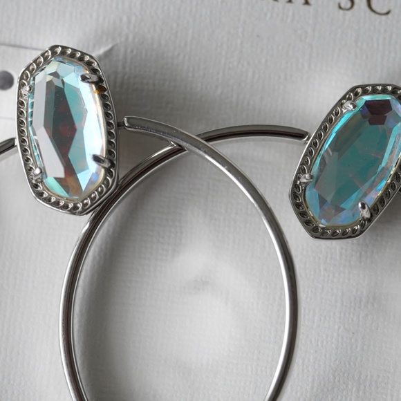 Kendra Scott Mayra Earring Hoops Silver - Picture 3 of 4
